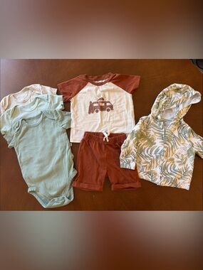 Bundle bodysuits, matching set and zipper hoodie 9M